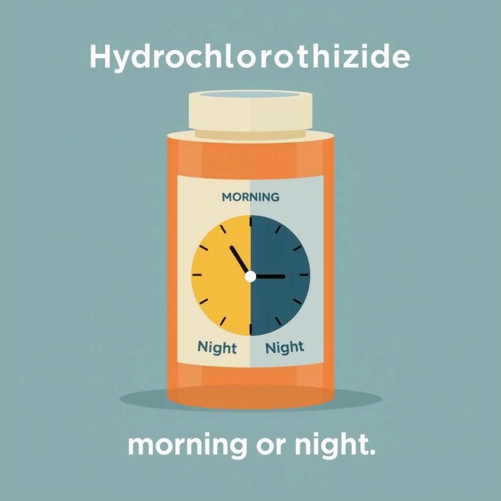 Hydrochlorothiazide morning or night: which timing is best for blood pressure control
